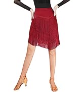 Jupe De Danse Latine à Franges – Avec Short Intégré, Tissu Doux, Pour Salsa, Tango, Belly Dance