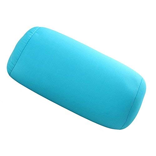 DayNECETY Mikro-Mini-Mikroperlenkissen, Reisekissen, Nackenkissen, Nackenkissen für Reisen, Schlafen, Bad, Massage, Yoga, Fuß, Beinstützen blau Cover