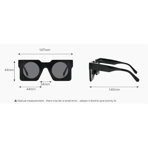 Oversized Sunglasses Women Unique Candy Color Fashion Sunglasses For Men Punk Sun Glasses Trending Female Eyewear N454