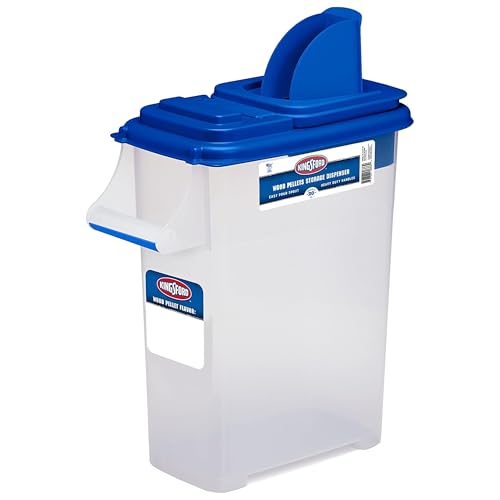 Buddeez 08301B-KPLT-DS Kingsford Wood Pellet Dispenser, Clear/Blue