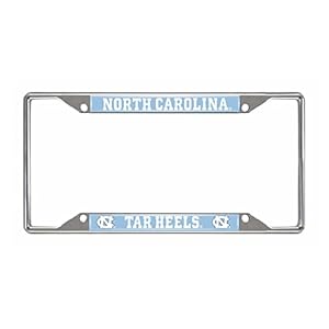 FANMATS – 14901 NCAA UNC University of North Carolina – Chapel Hill Tar Heels Chrome License Plate Frame 6.25″x12.25″