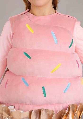 Disfraz Cupcake Rosa para Niñas con Vestido y Cinta miniatura 5