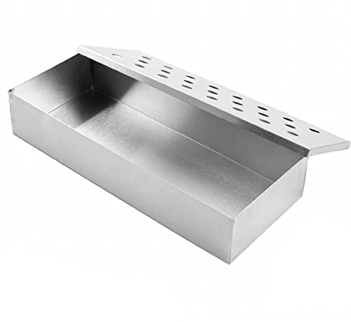 BBQ Smoker Box For Wooden Chips Stainless Steel Grilling Accessories For A Gas And Charcoal Grills...