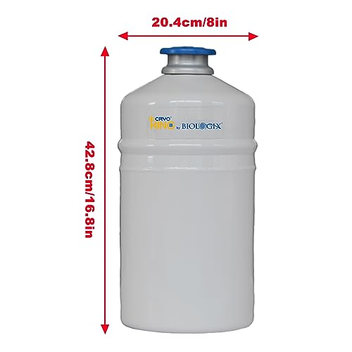 Cryoking Liquid Nitrogen Tank Cryogenic Container Aluminum Alloy Portable Dewar Series 2L With 3 Canisters #TOP1