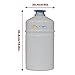 CryoKing 2L Liquid Nitrogen Tank, Cryogenic Container with 3 Canisters, Aluminum Alloy Portable Dewar with Lockable Lid, Cryogenic Tank for Industry, Scientific (No Liquid Nitrogen)