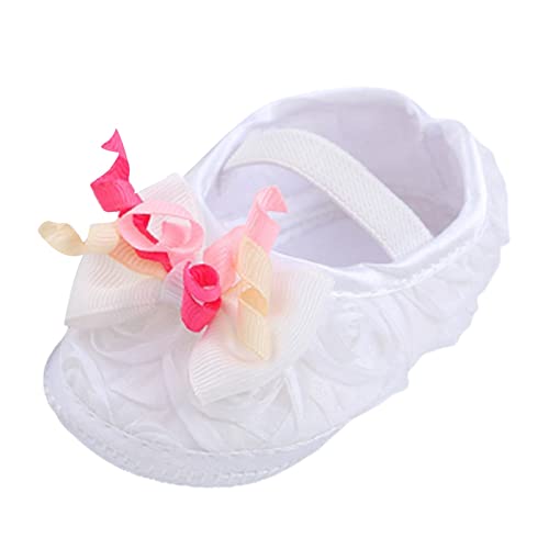 Baby Shoes Fashion Soft Sole Toddler Shoes Pearl Dress Flower Princess Shoes Toddler Shoes Winter Shoes for Kids (White, 3.5 Infant)