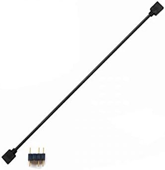 DKE&YMQ RGB Extension Cable 3 Pin, RGB Interface Extension Cable, 5 V Argb 3-Pin Connector Hub