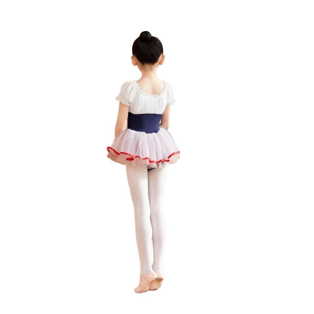 JJDFW - Costume da danza per bambini, gonna per esercitazione, graziosa e versatile, gonna da principessa, tutù, danza