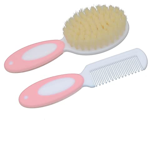 Image of Duruan Baby Hair Brush Soft Goat Bristles-Ideal for Cradle Cap-for Newborns & Toddlers-Natural Perfect Baby Registry Gift…