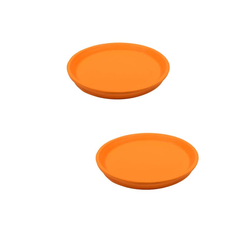 Image of Lasaki Round Ceramic Trays (Plates Saucers) for Pots, planters, Flower, Succulent(Set of 2,Lily,3.5 inch) R3.5(Plants not Included)
