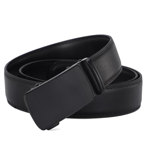 Men's Automatic Buckle Leather Belt Fashion Double Sided Leather2