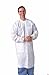 Medline NONSW500XXL Knit Cuff/Knit Collar Multi-Layer Lab Coat, XX-Large, White (Case of 30)