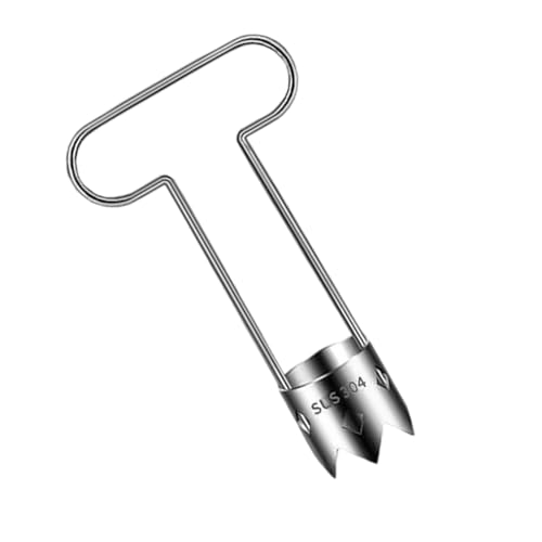 Herramienta para cuerpo, Extractor de cuerpo de fruta, Herramienta Pitter, Portátil Acero Inoxidable Enrejado de Cocina para Tomates cherry, Piña, Hornear, Exprimidor