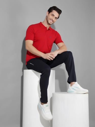 Image of Dollar Cotton Rich Fabric Printed Men's Polo T-Shirt | All-Over Prints | Embroidery Logo Branding on Pocket | Wide Array of Attractive Colours & Prints