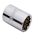 Sidchrome SCMT13419 12 Point AF Socket, 1/2 Inch Size x 3/8 Inch Drive