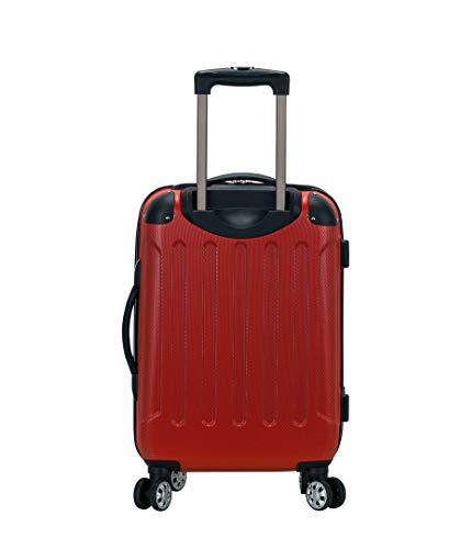 Image of Rockland London Hardside Spinner Wheel Luggage, Red, 3-Piece Set (20 /24 /28)