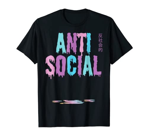 A.nti S.ocial Drippy Pastel Goth Vaporwave Esthétique Homme T-Shirt Cover