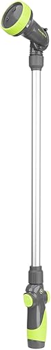 Flexzilla Boquilla de jardín - Varita de riego ajustable de 3 patrones de 28", NFZG70, ZillaGreen