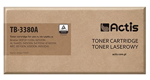 Actis TB-3380A Toner Cartridge for Brother Printer TN-3380 New