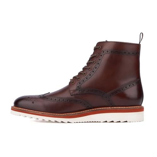 Image of VINTAGE FOUNDRY CO. EST. 2014 Mens Parker Casual, Almond Toe Boots, Cotton Lining, Flats Ethyl Vinyl Acetate Outsole