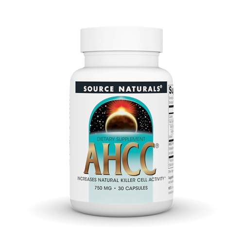 Source Naturals AHCC 750 mg Increases Natural Killer Cell Activity* - 750 mg - 30 Capsules