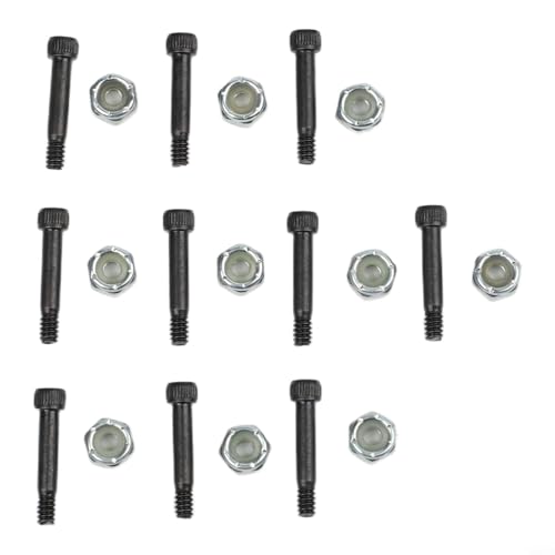 Kit de 10 tuercas y pernos del eje del motor compatible con Traeger para parrillas Z, hornos de pellets, motor de alimentación SUB186 KIT0783 PG24 PG25