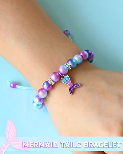 Mermaid Birthday Bracelets- 4th 5th 6th Birthday Gifts for Daughter Granddaughter Niece2