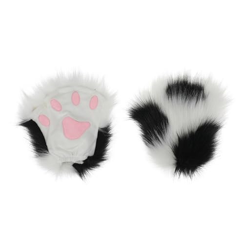 Students Cosplay Animals Paw Gloves Mittens Vividly Plush Cartoon Gloves For Women Men Carnivals Party Halloween