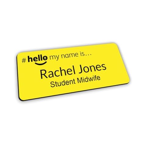 Customised Print Hello My Name Badge Cover