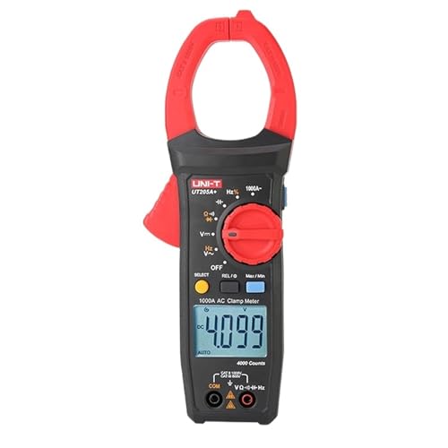 Pinza Amperimétrica UT205A UT206A Plus 1000A Amperímetro 1000V Voltímetro Voltaje Frecuencia Multímetro Eléctrico Profesional (UT205A Plus) miniatura 2