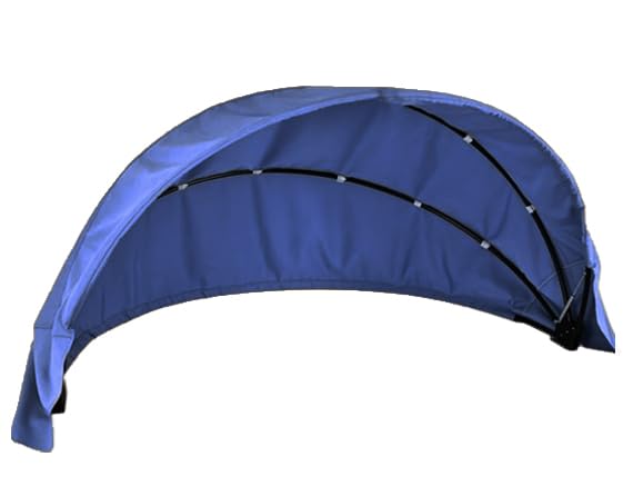 66''-75 ''Outdoor Daybed Replacement Canopy, Outdoor Patio Wicker Daybed Canopy, Top Cover Compatible with Patio Round Daybed,Enhanced Polyester Fabric with Superior Color Fastness (Navy Blue)