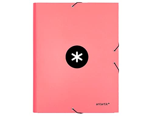 Antartik - Carpeta Gomas A4 Liderpapel Coral En Oferta Carpeta Liderpapel Antartik Gomas A4 3 Solapas Carton Forrado Color Coral