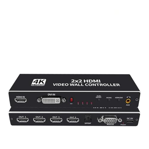 Controlador de pared video 4K 3x3 DVI para empalmador pantalla múltiple 1X4