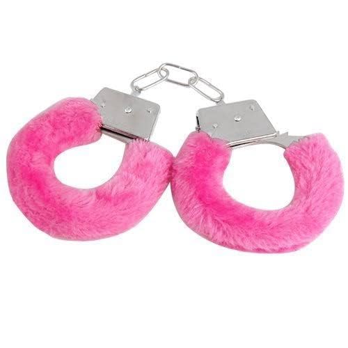 Handcuff for Kids for Police Role Play, Fancy Dress Accessories Metal Handcuffs and Cop Toy Hen Party Hathkadi Pack of 1 (Pink)