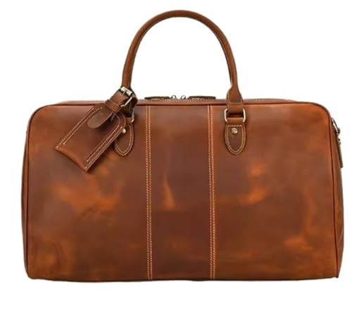 Handbag For Men Leather Travel Travelling Laptop Handbags Unisex Cow Skin Hand Luggage Bag