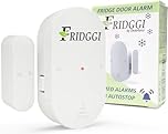 FRIDGGI - Freezer Door Alarm with 60s Delay, 2/3/4 Min Reminders, Fridge Door Alarm or Chime, Low/Loud 80 to 110 dB – Compact Size. (White)