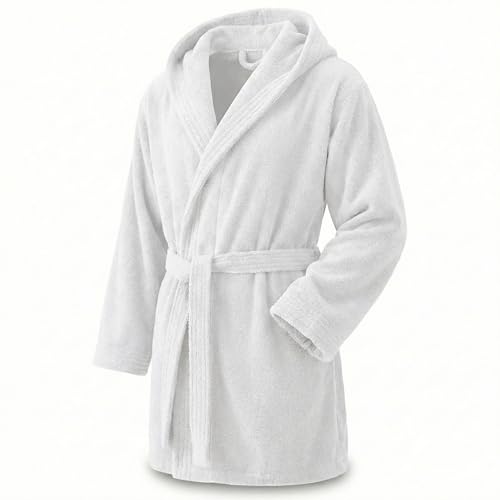 Top Towel - Élégant - Peignoir pour Femme et Homme 100% Coton, 500 g/m² - Option Capuche ou Sans Capuche - Doux et Absorbant pour Douche, Spa et Piscine