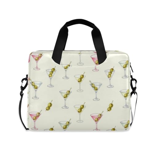 Funda para portátil 15.6 pulg con asa y correa beige miniatura 1