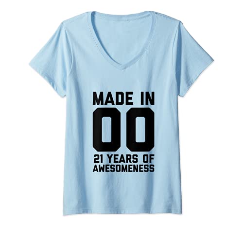 Womens 21st Birthday Gifts for her Women 21 Year Old Daughter 2000 V-Neck T-Shirt