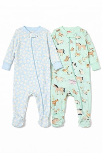 Image of TuddyBuddy Baby Girl's Cotton Printed Full Sleeves Sleepsuit /Footed Rompers for Baby Girl