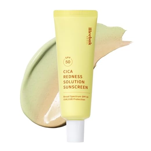 Meebak Cica Redness Solution Sunscreen - Color Corrector SPF 50, Green to Beige CC Cream with Centella and Ceramide - Redness Reducing Skincare for Fair-to-Medium Skin Tones - Korean Sunscreen