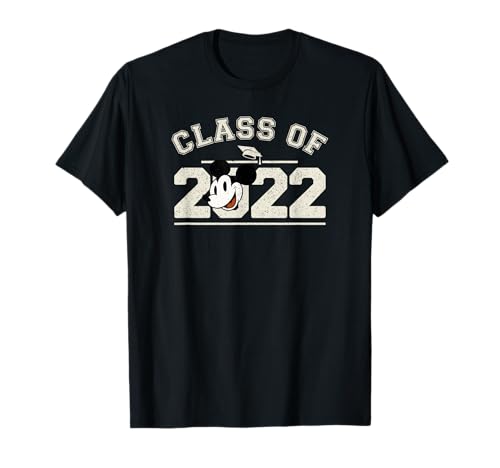 T-shirt Mickey Class of 2022 Disney vêtement graphique et haut de fin d'études pour adulte