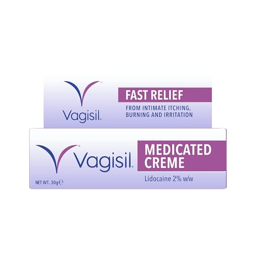 VAGISIL Medicated Crème Fast Relief from Intimate Itch Burning & Irritation with Lidocaine Anaesthetic 30 g