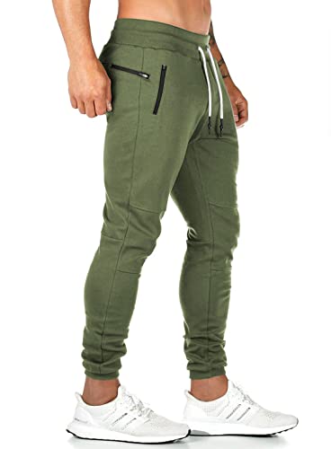 Gaocai Mens Joggers Lightweight Sweatpants Gym Trousers Tracksuit Bottoms Running Pants With Elastic Waist Green Xl #TOP24