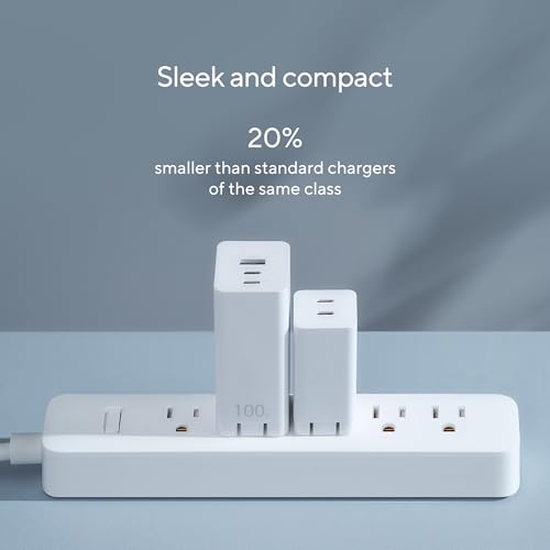 Image of ASUS 65W USB-C GaN Charger, Universal Fast Charging, Dual USB Type-C Ports with 1.5m 100W USB C to C Cable, Easy to Carry, Compatible with MacBook,Laptops,Mobile & Other Supported Devices,White