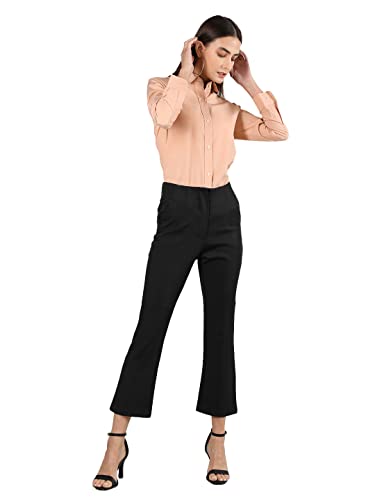 Image of CHKOKKO Women Solid Polycotton Regular Formal Shirt