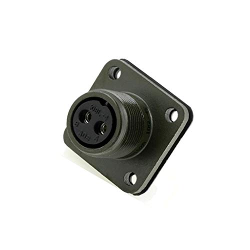 Connecteur rond DS3102A10SL-4S socle femelle 2 PIN argenté