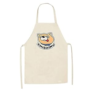 Anime Gokushufudo Schort The Way of The Househusband Schort Japanse Shiba Inu Print Schort Tether Overgooier Afwassen Koken Bakkerij Gokushufudo Cosplay Kostuum 80 cm * 66 cm
