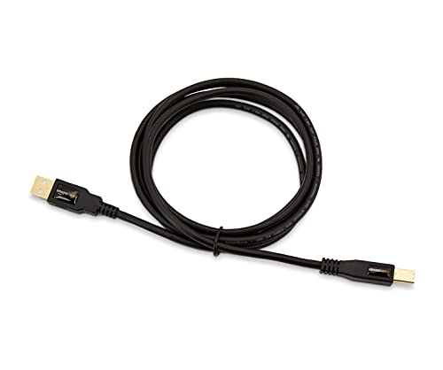 Image of Amazon Basics 48-Pack High-Speed USB 2.0 Cable, USB-A to USB-B for Printers or External Hard Drive, Gold-Plated Connectors, 6 Foot, Black