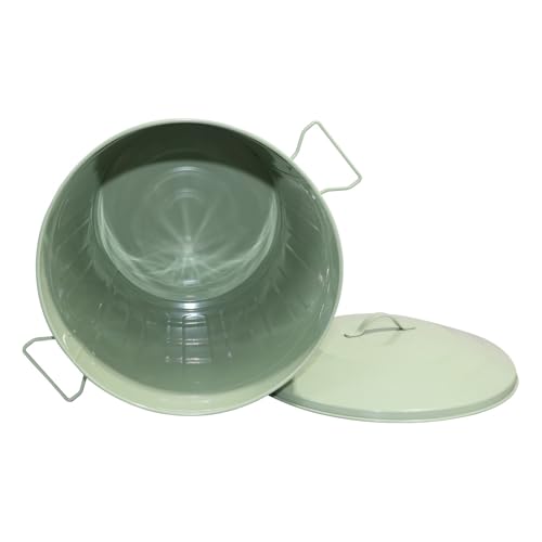 Caneca de basura metálica verde 13 galones Markson miniatura 3
